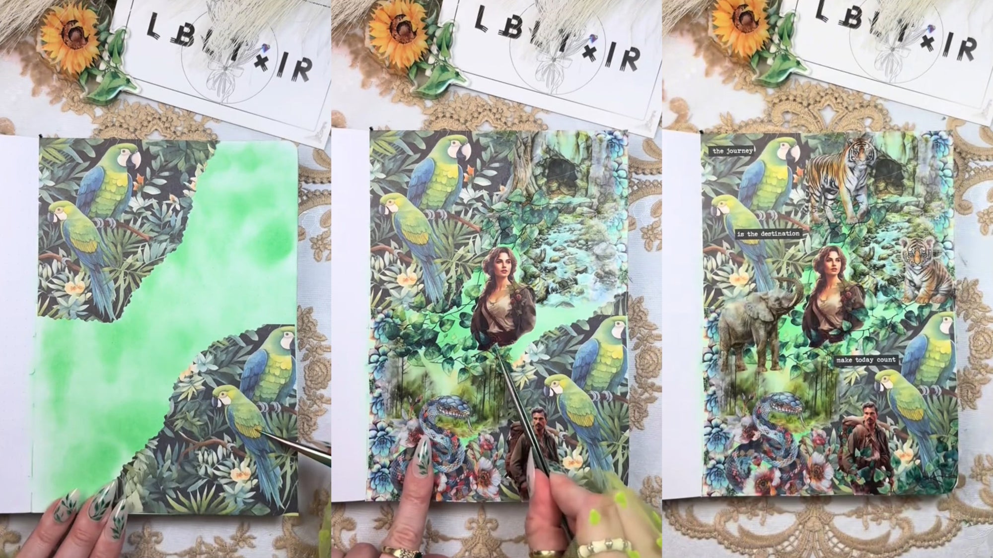 ASMR Creative Journal | Rainforest Theme | LBLYXIR