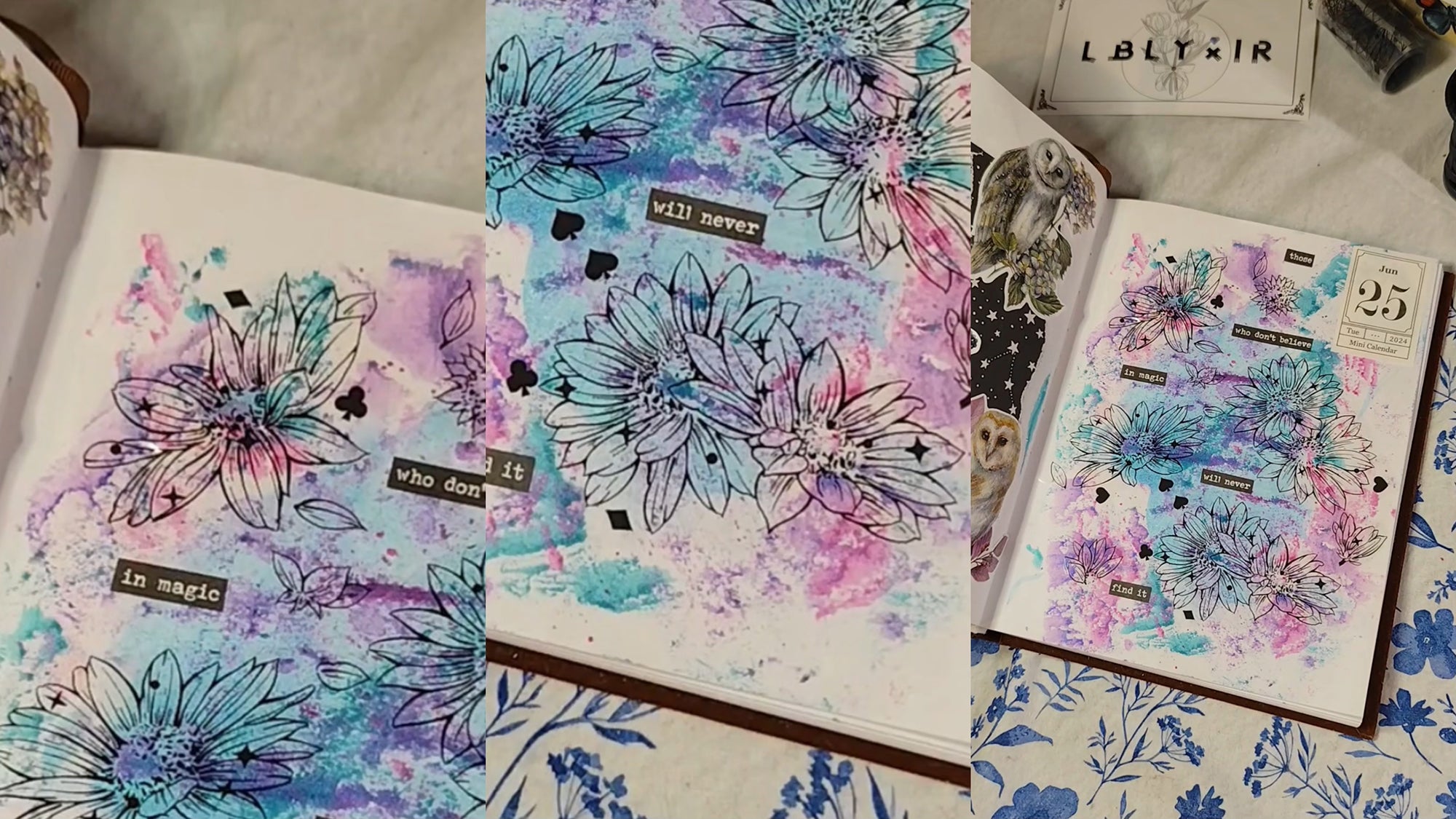 ASMR Creative Journal | Ink Flower | LBLYXIR