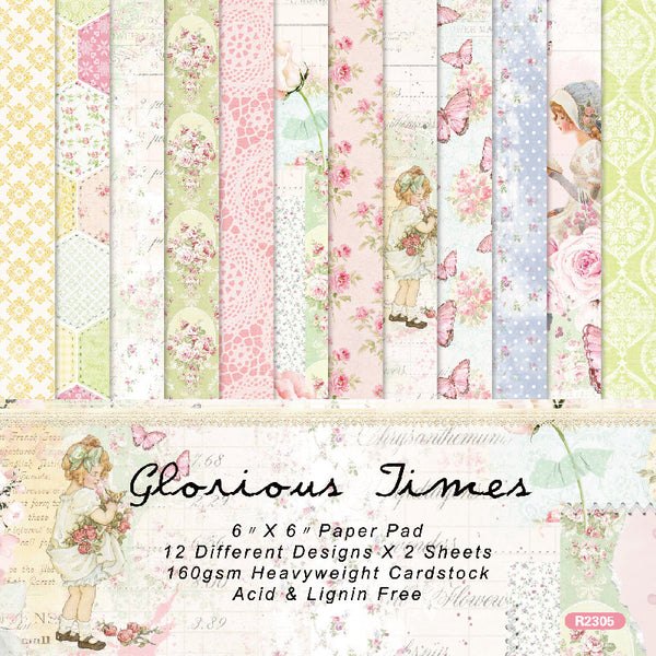 24PCS Glorious Times background paper