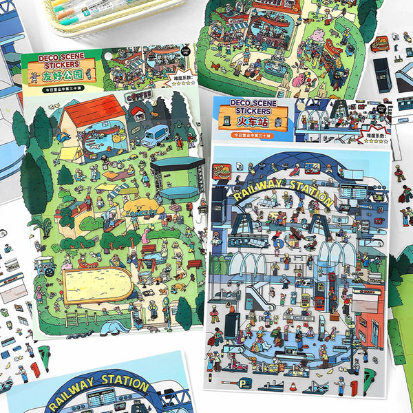 Open today series 3D Sticker