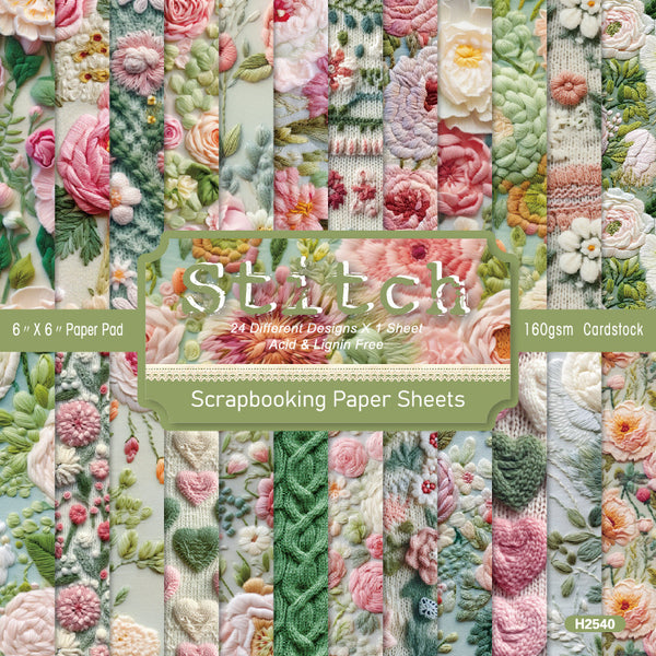 24PCS Stitch background paper