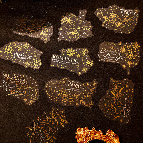 10PCS Shining in the Dark series sticker