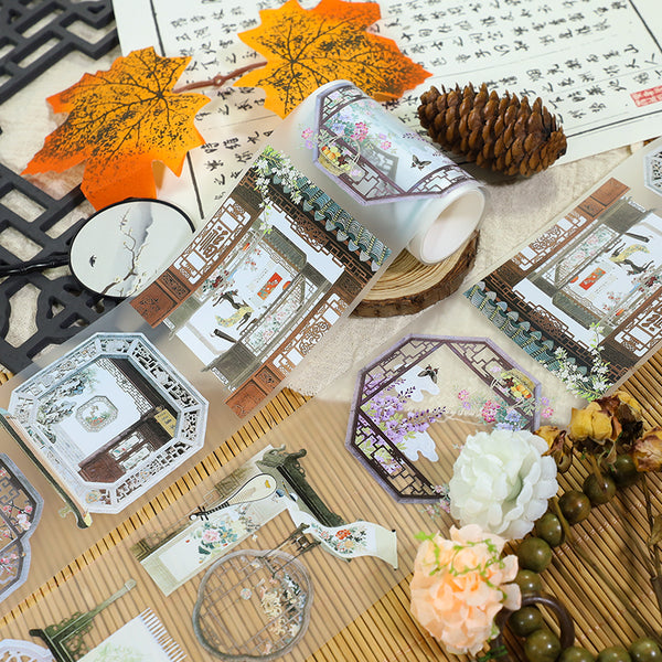 Chinese style window frame Fog PET Tape