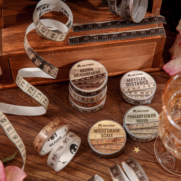 Classical ruler series Washi Tape