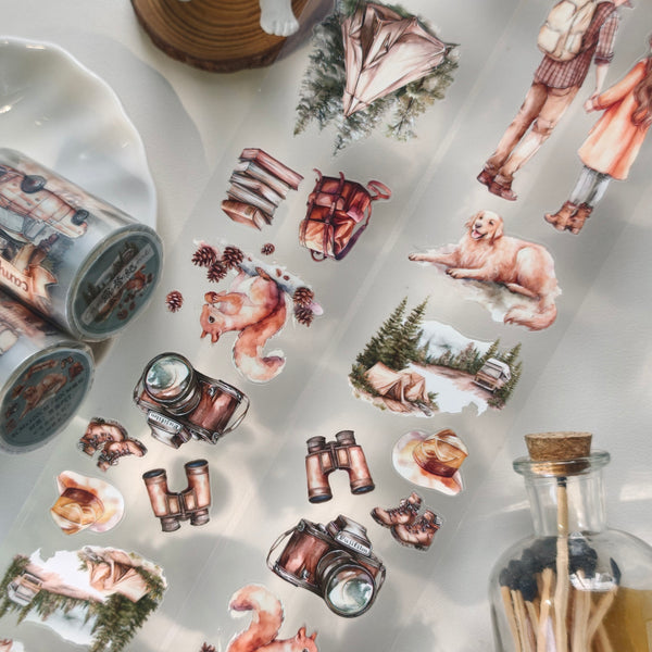 6cm*60cm Camping record Die Cutting PET Tape