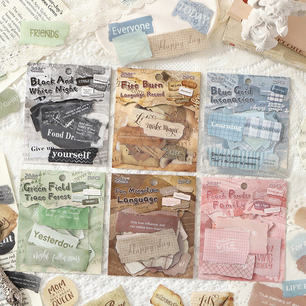 25PCS Recall Quotes Series sticker