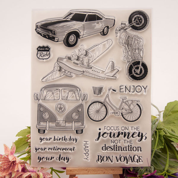 Clear silicone stamp