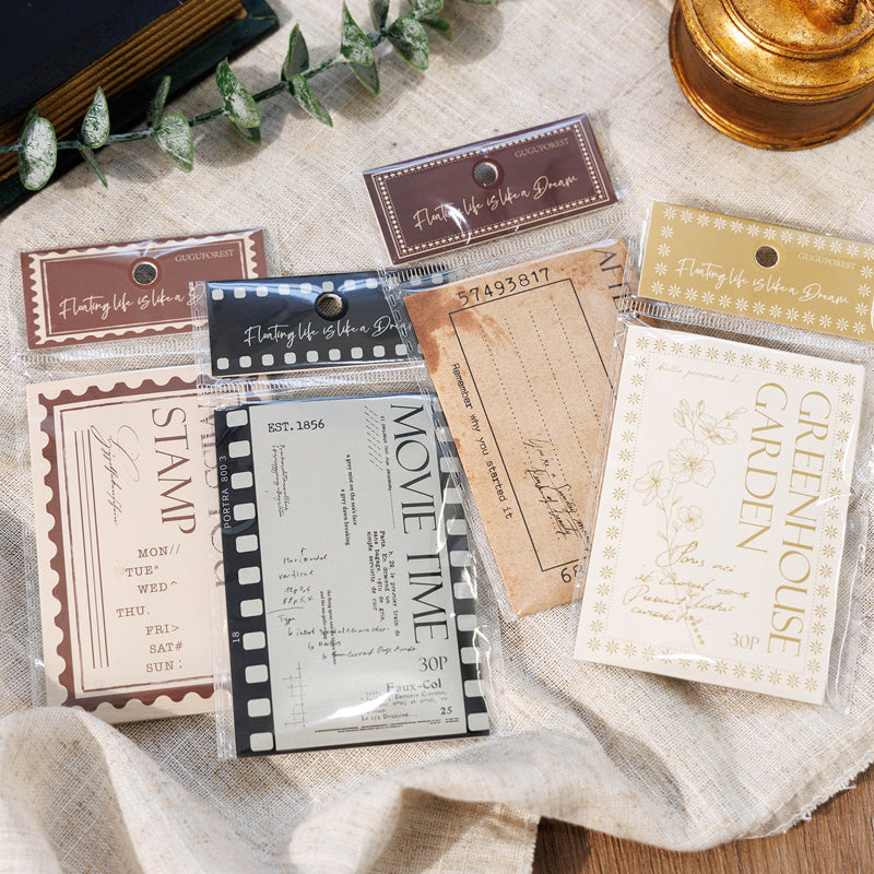 30PCS Floating life dream series note paper – LBLYXIR