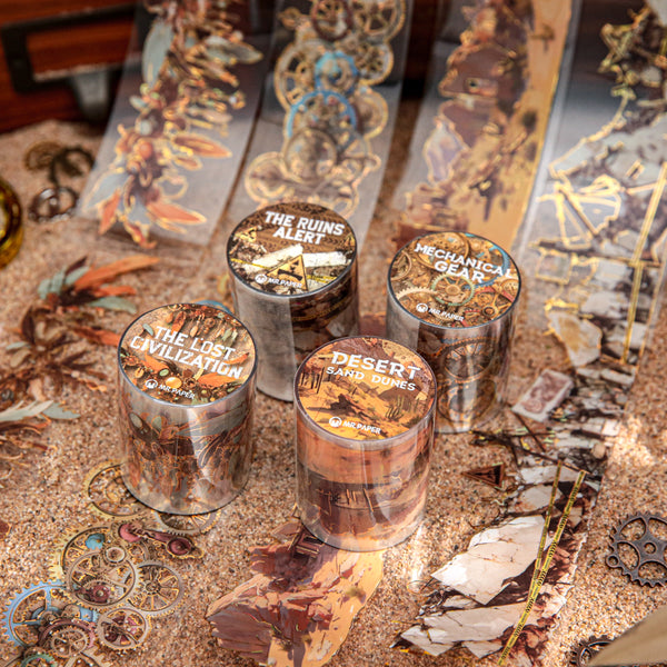 The Doomsday Scrapbook series Gold Stamping PET Tape