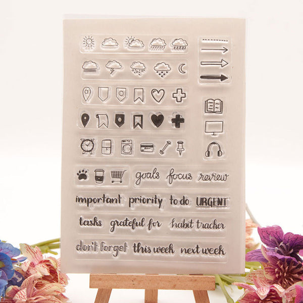 Clear silicone stamp