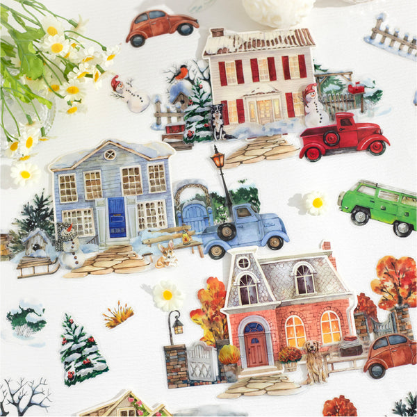 15PCS Warm house series sticker