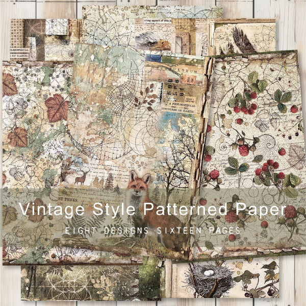 16PCS Retro vision background paper