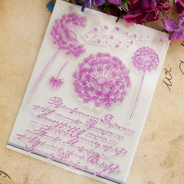 Clear silicone stamp