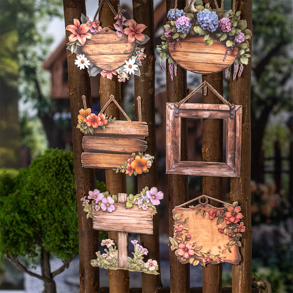 15PCS Wooden board Series sticker