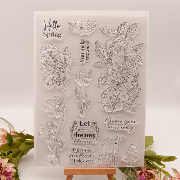 Clear silicone stamp