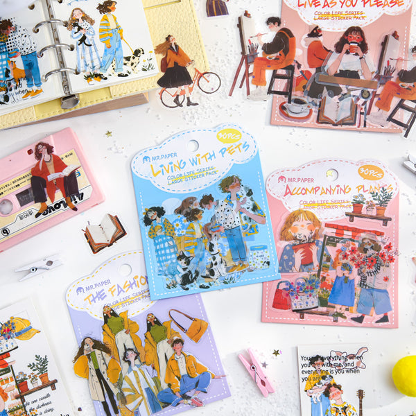 30PCS Color Life Series sticker