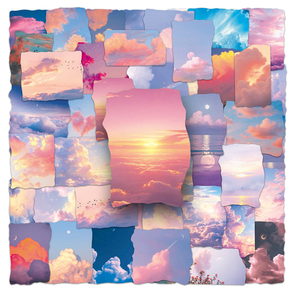 51PCS Thoughts in the Clouds sticker