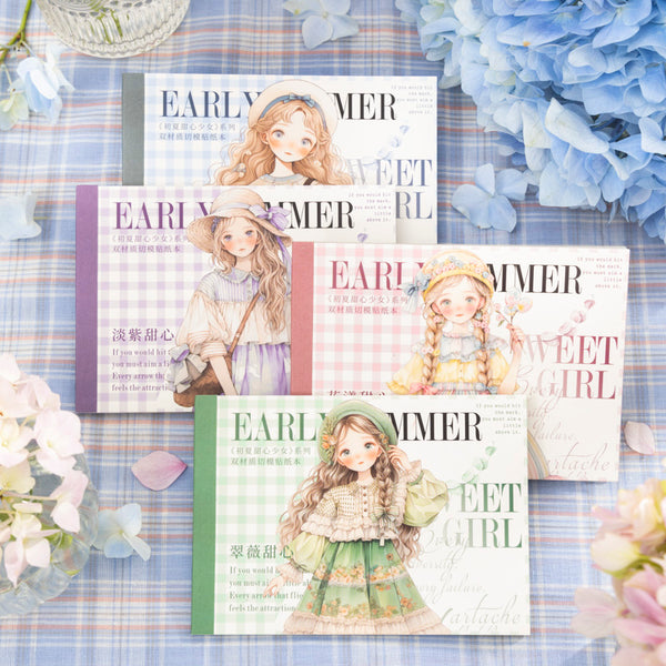 20PCS Early summer sweetheart girl series sticker book