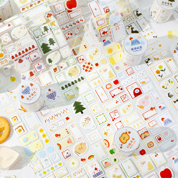 Digital Block Cloud Series Die Cutting Self-adhesive Tape