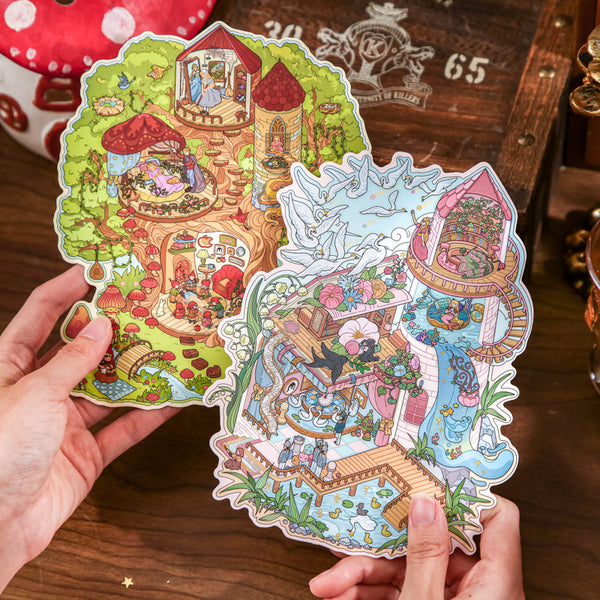 Fairy tale Book Series 3D Sticker