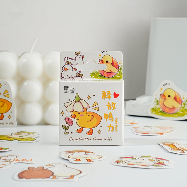 46PCS Cute duck series sticker