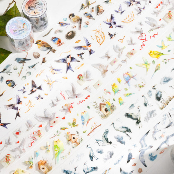 Birds in the Clouds series Die Cutting PET Tape