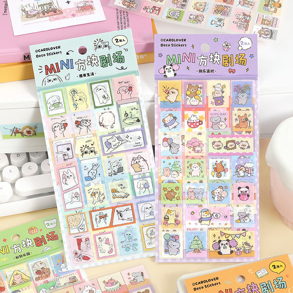 2PCS MINI Square Theater Series sticker