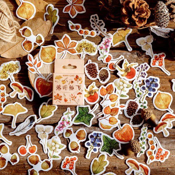 46PCS Falling Leaves sticker