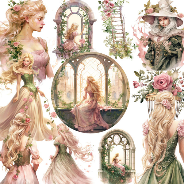 20PCS Fairy tale girl sticker