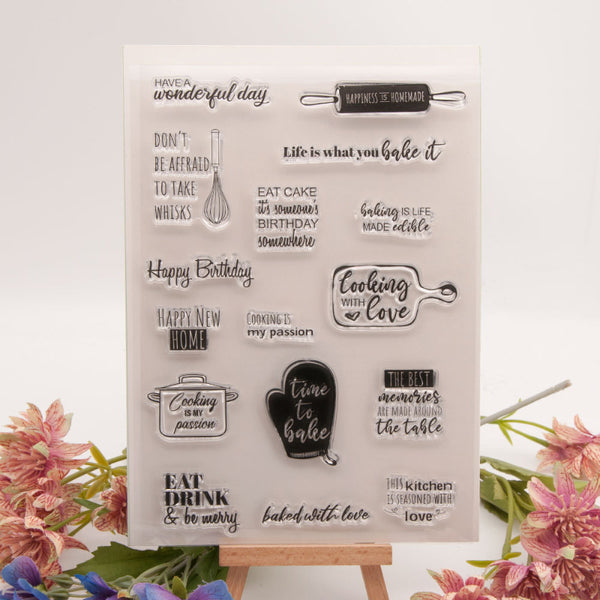 Clear silicone stamp