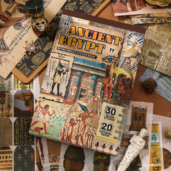 50PCS Ancient Egypt Series sticker book