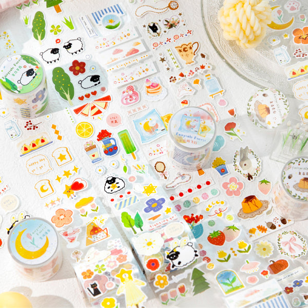 Forest Fairy Tales Series Die Cutting Self-adhesive Tape