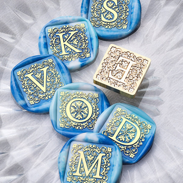 Square pattern letter Series Wax Seal Stamp