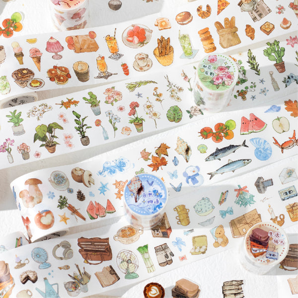 Life Sketch Series Die Cutting Washi Tape