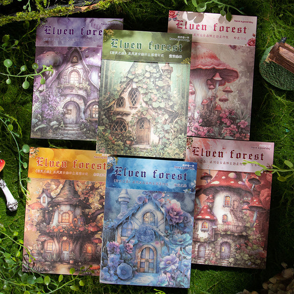 30PCS The Elven Forest series material paper