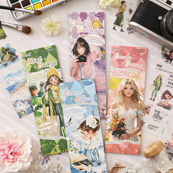 20PCS The Light Story series sticker book