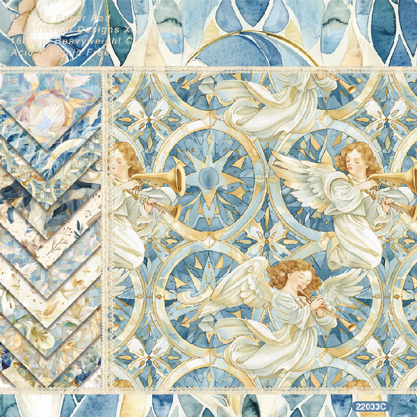 24PCS Retro myth background paper