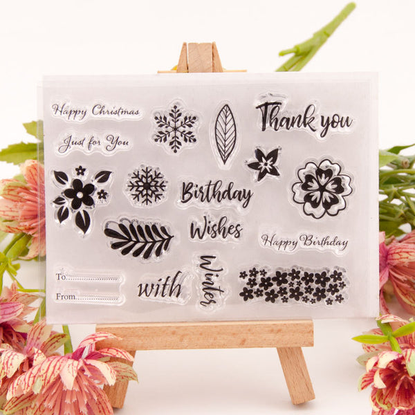 Clear silicone stamp