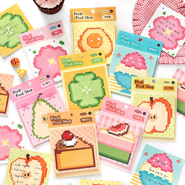 30PCS Vegetarian Shop series note paper