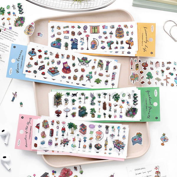 6PCS Life Temperature Series sticker