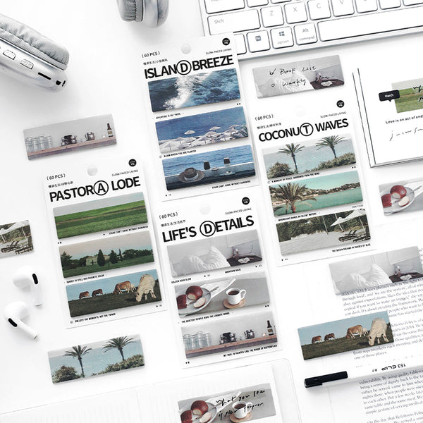 60PCS Slow Melody Life Series note paper