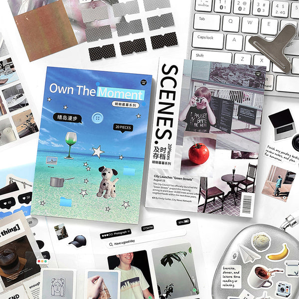 20PCS Morning and Night Series sticker book