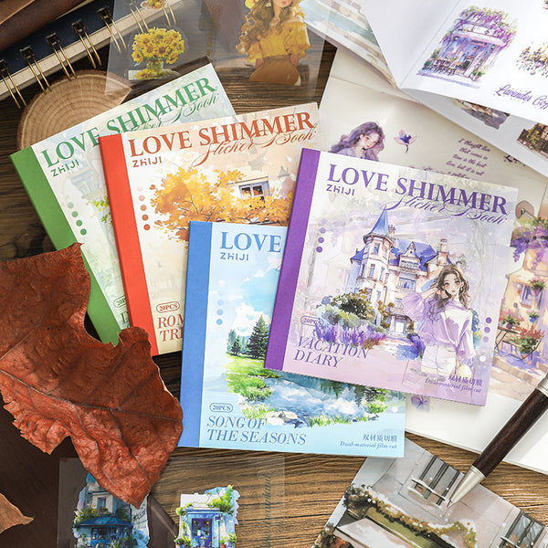 20PCS Love Shimmer Series sticker book