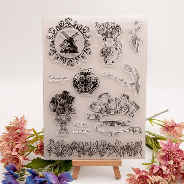 Clear silicone stamp