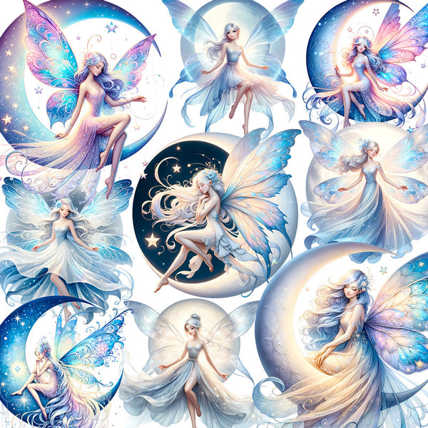 12PCS Moon goddess sticker