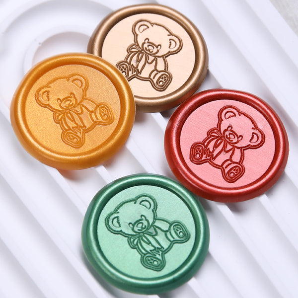 1PCS 3.2cm Little Bear Series Wax Seal Stamp sticker