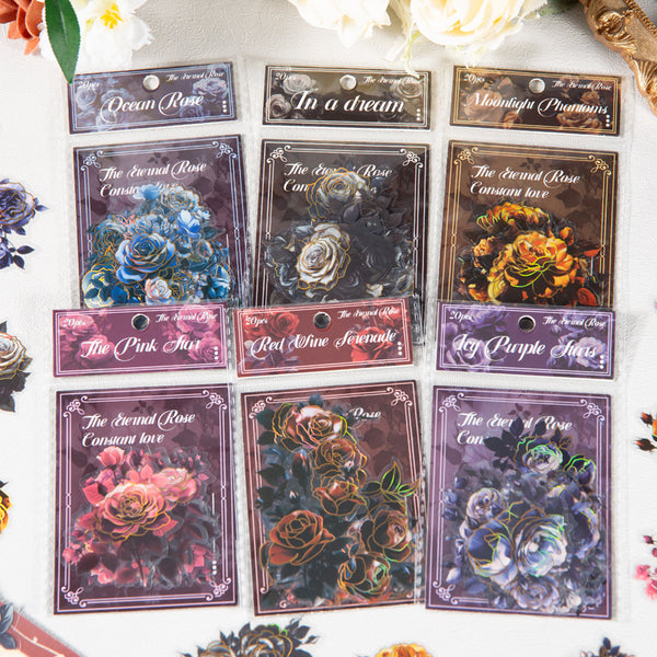 20PCS Eternal Rose series sticker