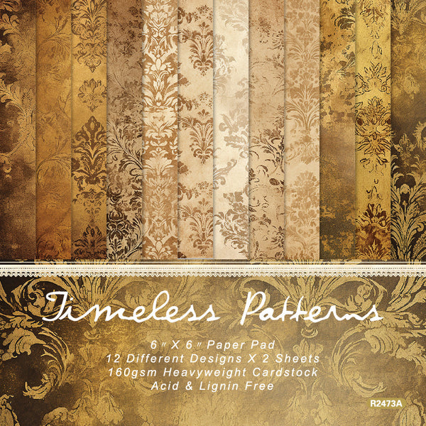 24PCS Timeless patterns background paper