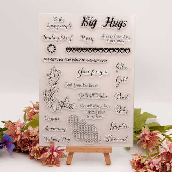 Clear silicone stamp