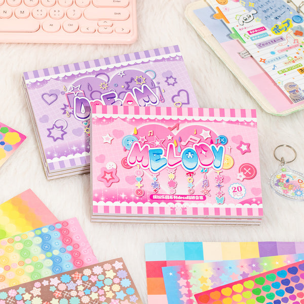 20PCS Colorful Paradise Series sticker book